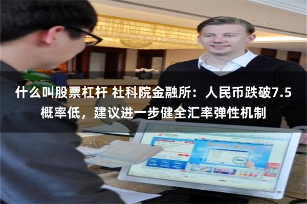 什么叫股票杠杆 社科院金融所：人民币跌破7.5概率低，建议进一步健全汇率弹性机制