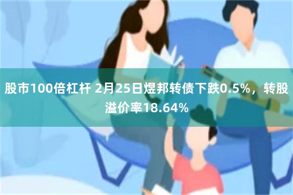 股市100倍杠杆 2月25日煜邦转债下跌0.5%，转股溢价率18.64%