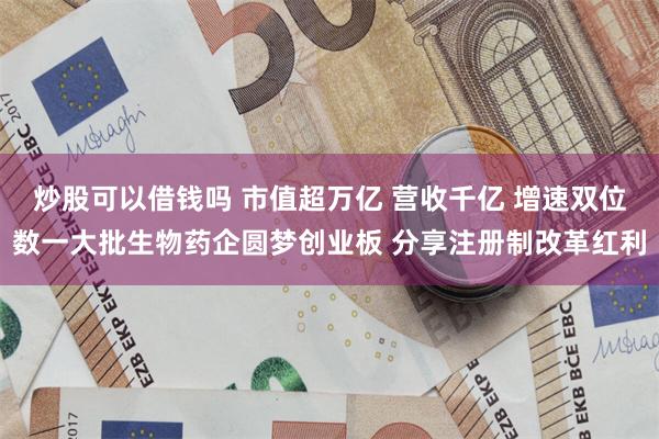 炒股可以借钱吗 市值超万亿 营收千亿 增速双位数一大批生物药企圆梦创业板 分享注册制改革红利