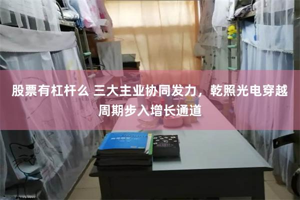 股票有杠杆么 三大主业协同发力，乾照光电穿越周期步入增长通道