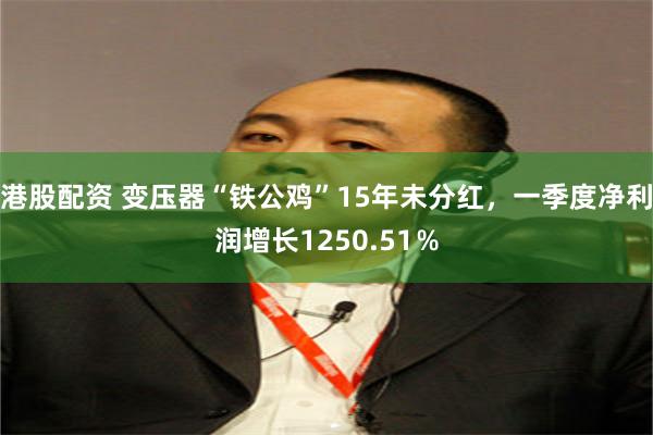 港股配资 变压器“铁公鸡”15年未分红，一季度净利润增长1250.51％