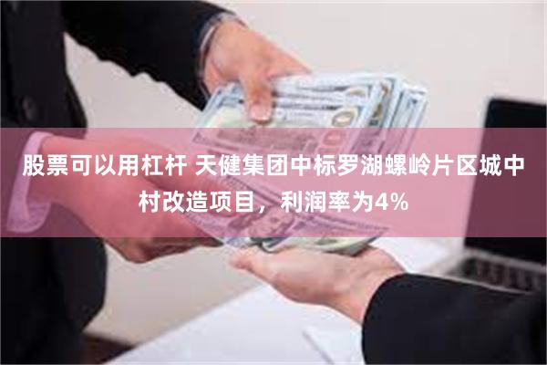 股票可以用杠杆 天健集团中标罗湖螺岭片区城中村改造项目，利润率为4%
