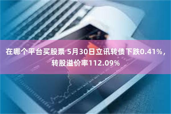 在哪个平台买股票 5月30日立讯转债下跌0.41%，转股溢价率112.09%
