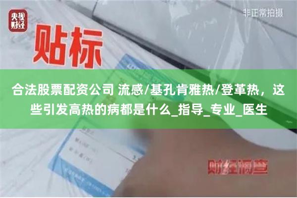 合法股票配资公司 流感/基孔肯雅热/登革热，这些引发高热的病都是什么_指导_专业_医生