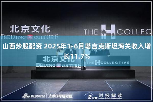 山西炒股配资 2025年1-6月塔吉克斯坦海关收入增长11.7%