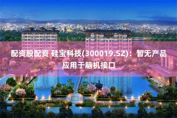 配资股配资 硅宝科技(300019.SZ)：暂无产品应用于脑机接口
