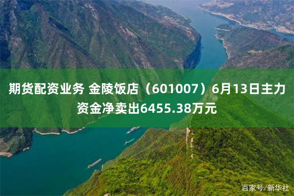 期货配资业务 金陵饭店（601007）6月13日主力资金净卖出6455.38万元