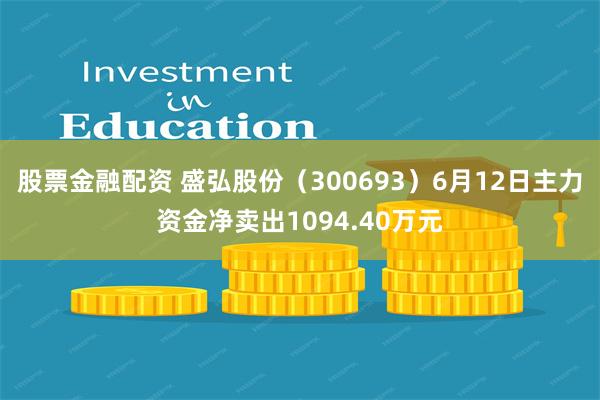 股票金融配资 盛弘股份（300693）6月12日主力资金净卖出1094.40万元