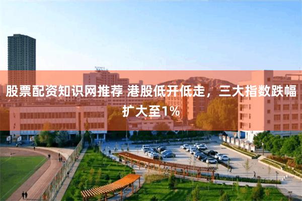 股票配资知识网推荐 港股低开低走，三大指数跌幅扩大至1%