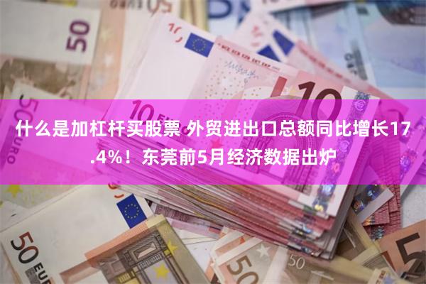 什么是加杠杆买股票 外贸进出口总额同比增长17.4%！东莞前5月经济数据出炉