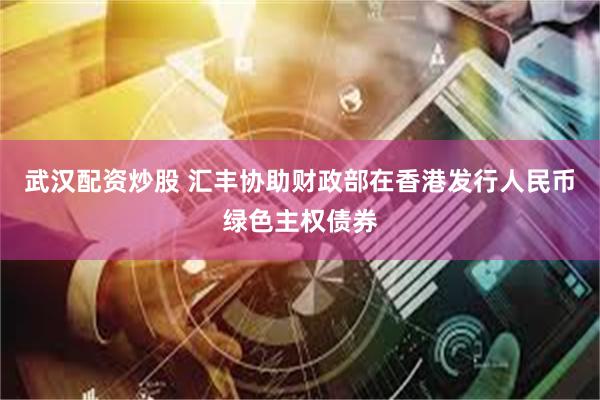 武汉配资炒股 汇丰协助财政部在香港发行人民币绿色主权债券