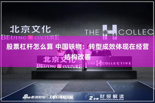 股票杠杆怎么算 中国铁物：转型成效体现在经营结构改善