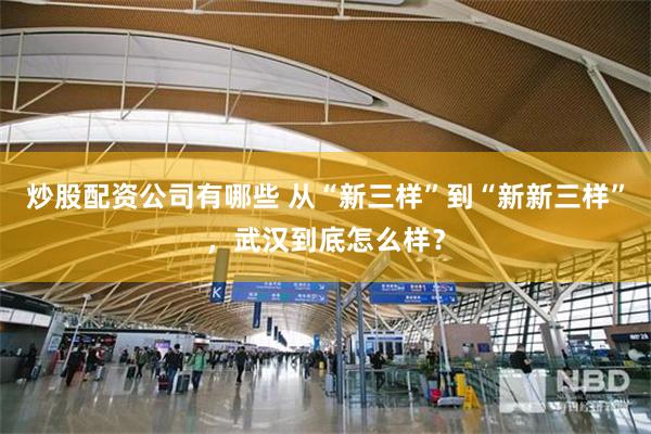 炒股配资公司有哪些 从“新三样”到“新新三样”，武汉到底怎么样？
