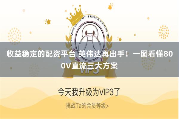 收益稳定的配资平台 英伟达再出手！一图看懂800V直流三大方案