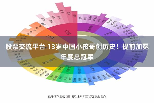 股票交流平台 13岁中国小孩哥创历史！提前加冕年度总冠军
