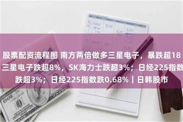 股票配资流程图 南方两倍做多三星电子，暴跌超18%；韩综指跌超3%，三星电子跌超8%，SK海力士跌超3%；日经225指数跌0.68%｜日韩股市