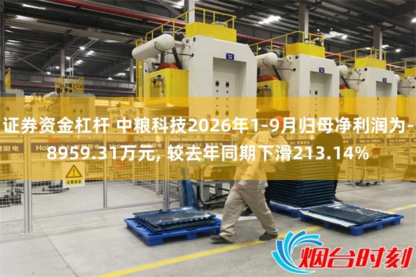 证券资金杠杆 中粮科技2026年1-9月归母净利润为-8959.31万元, 较去年同期下滑213.14%